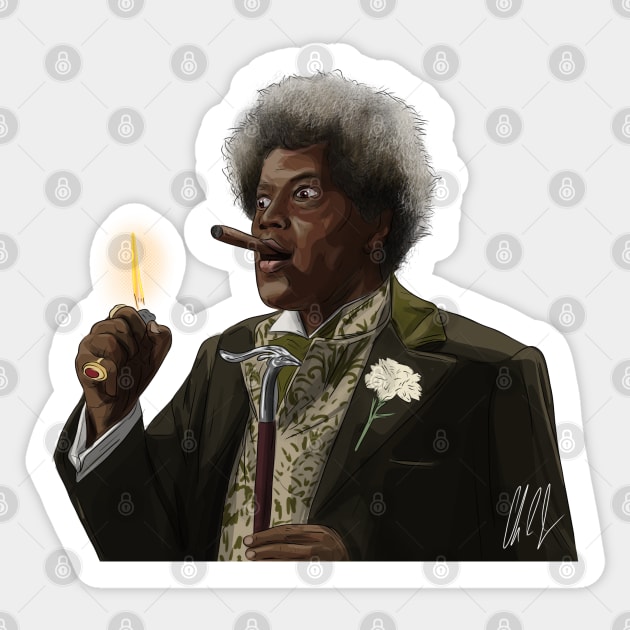 Tales from the Hood: Mr. Simms Sticker by 51Deesigns